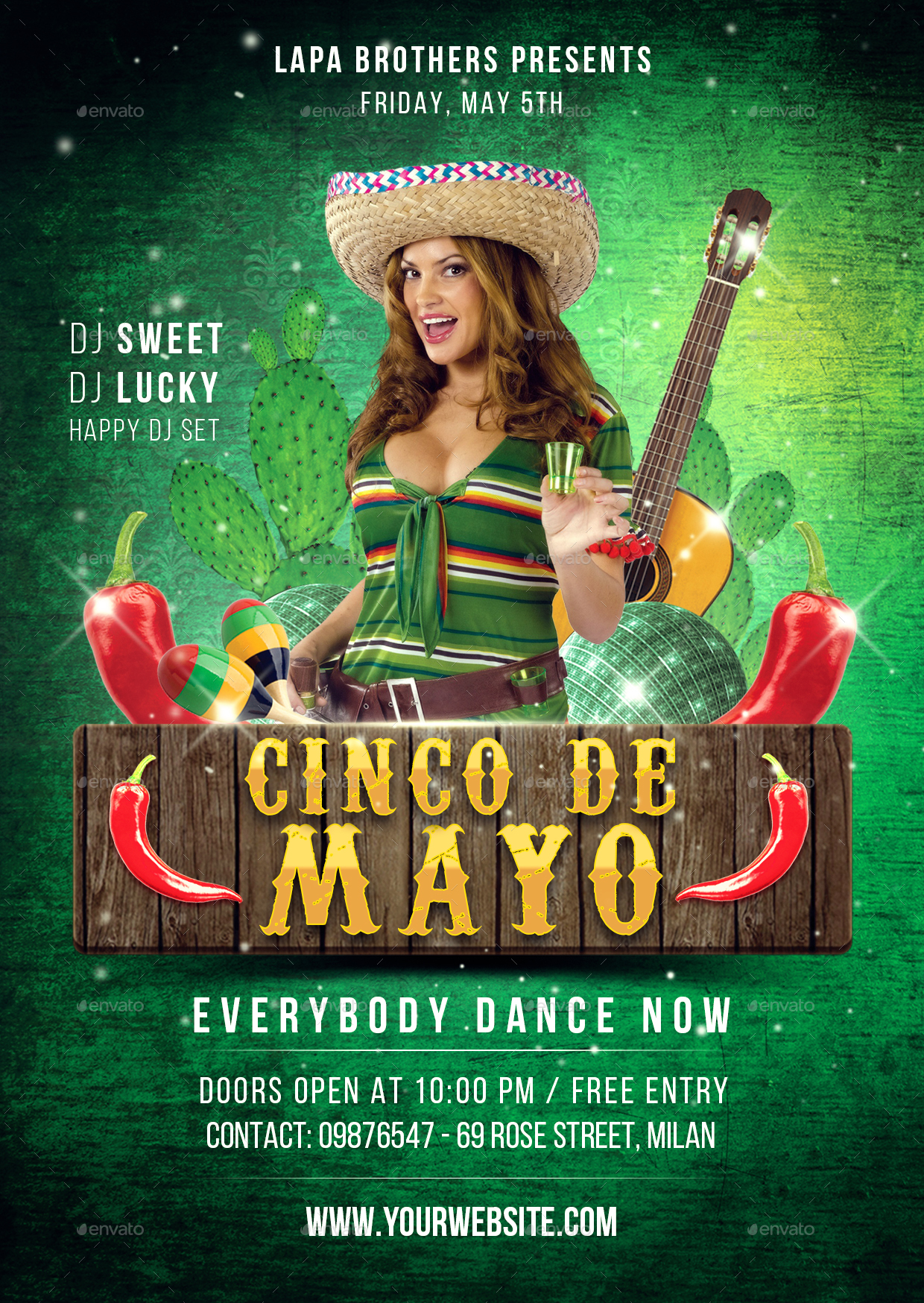 Cinco De Mayo Flyer Template For Your Needs